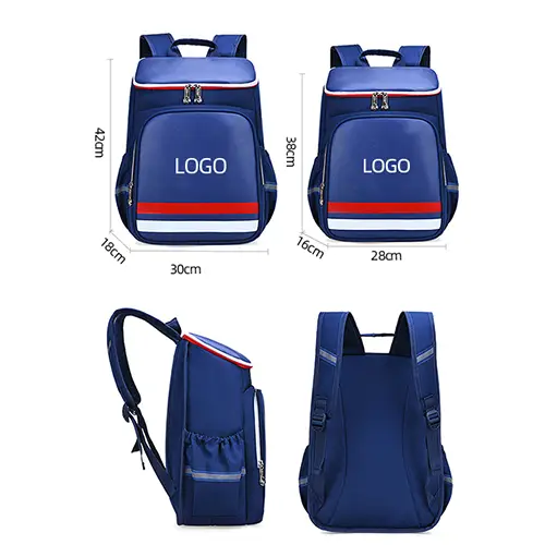 Large Capacity School Backpack with Insulated Compartment and Customizable Logo